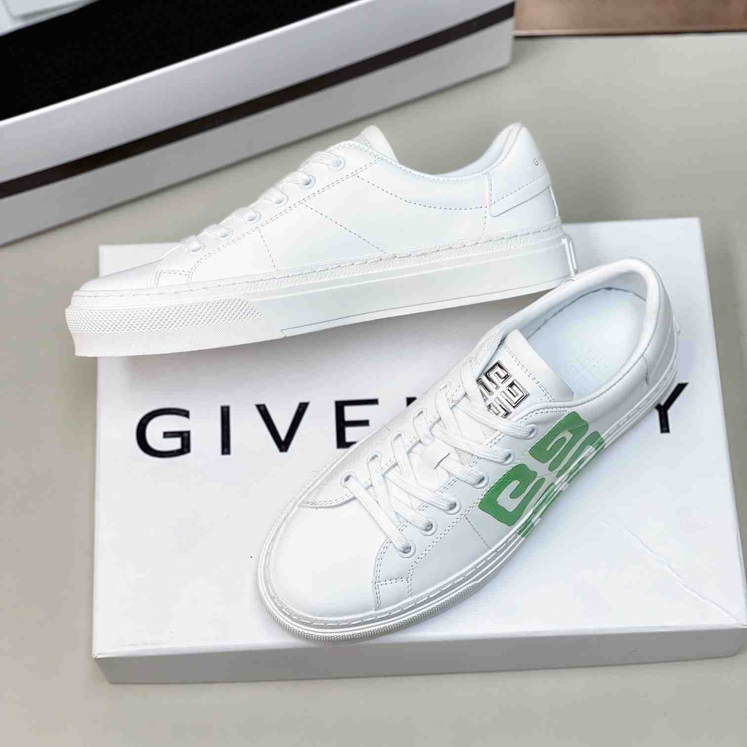 Givenchy City Sport Sneakers In Leather - FashionPlug