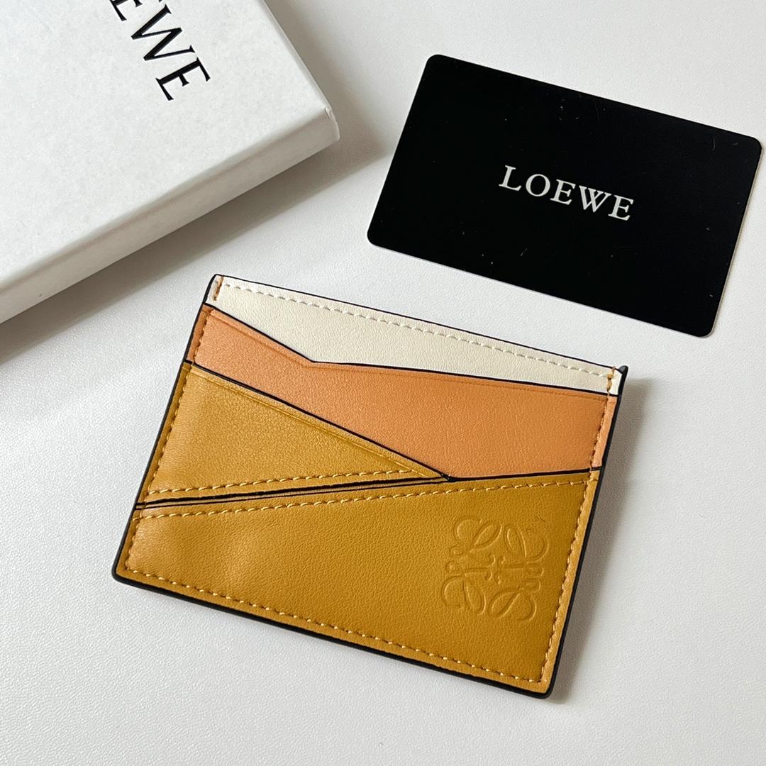 Loewe Puzzle Plain Cardholder (10x7.5cm) - FashionPlug