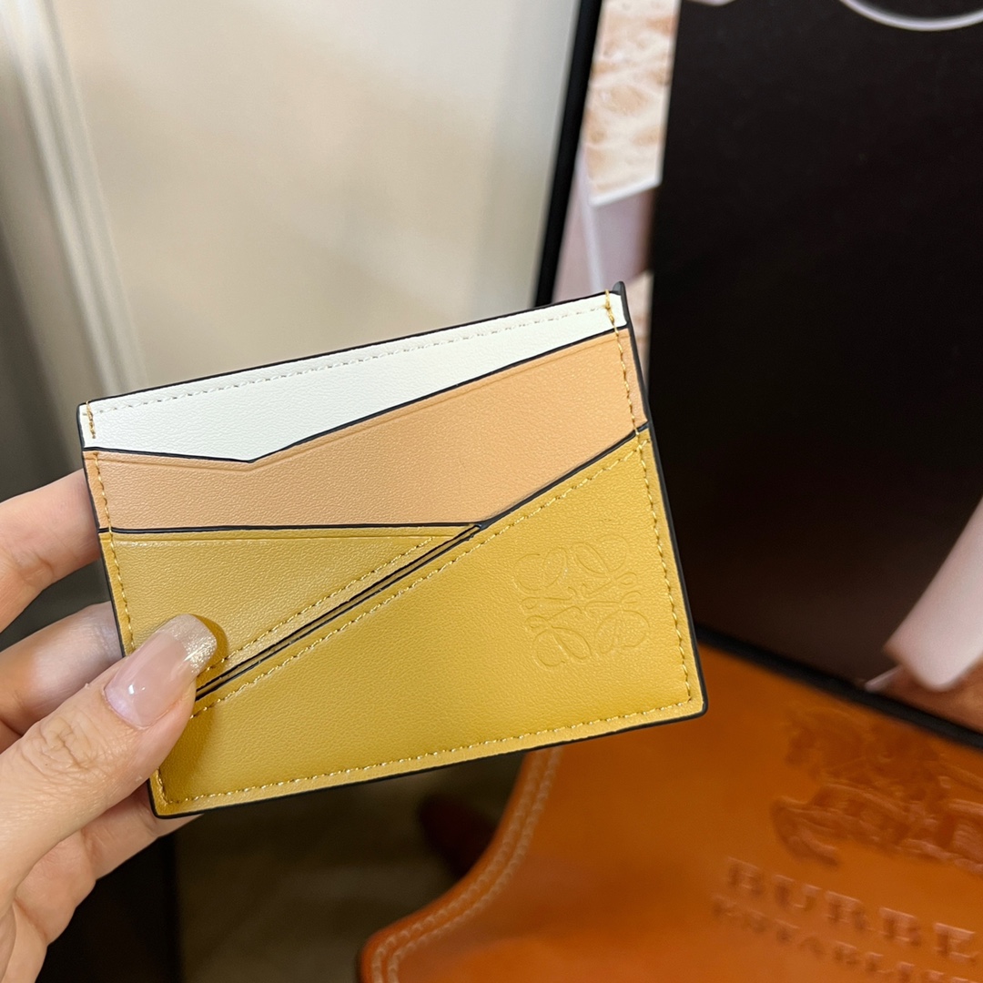 Loewe Puzzle Plain Cardholder (10x7.5cm) - FashionPlug