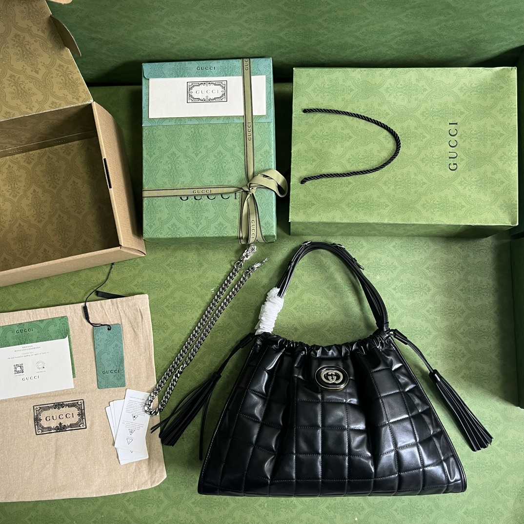 Gucci Deco Medium Tote Bag(43-28-8cm) - FashionPlug