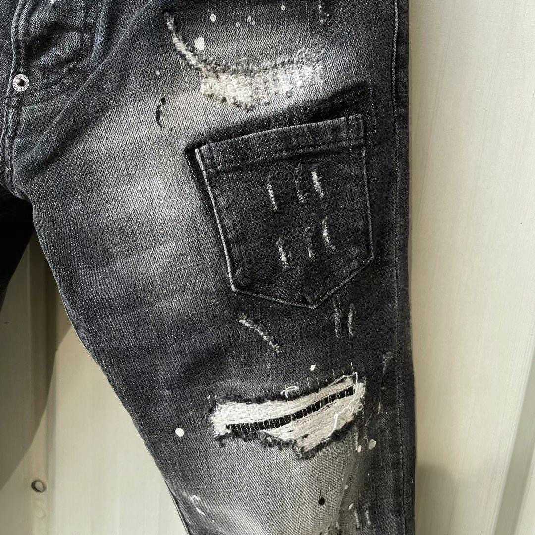 Dsquared2  Mid Wash Distressed Jeans   9136 - FashionPlug