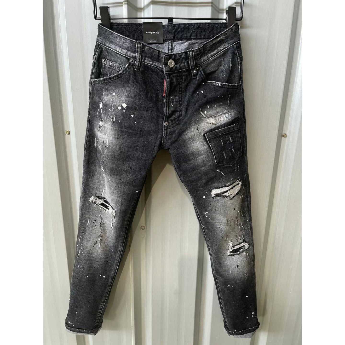 Dsquared2  Mid Wash Distressed Jeans   9136 - FashionPlug