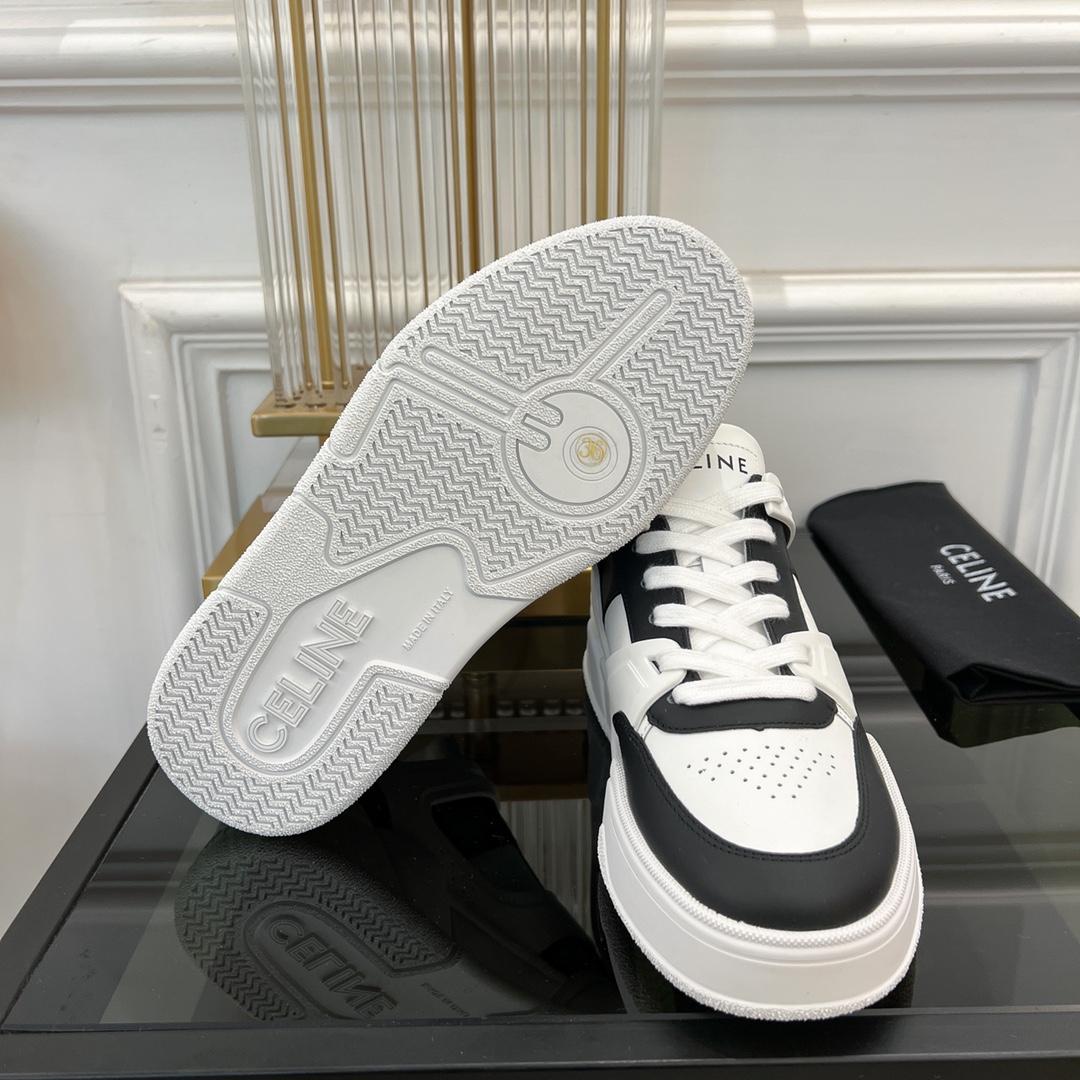 Celine CT-07 Celine Trainer Low Lace-up Sneaker In Calfskin - FashionPlug