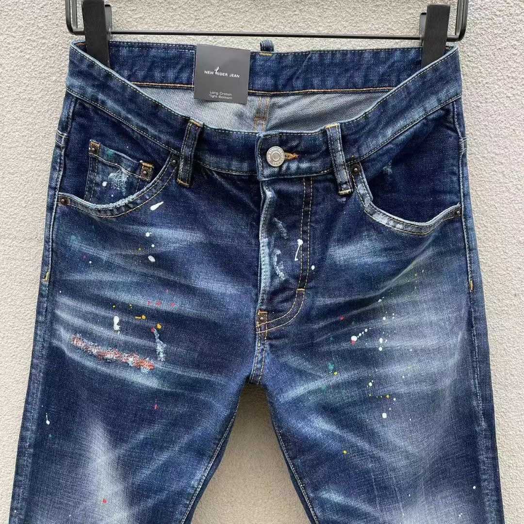 Dsquared2 Paint-splatter Slim-cut Jeans   DSQ111 - FashionPlug
