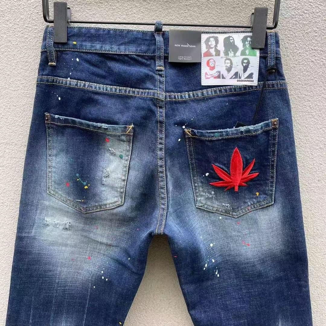 Dsquared2 Paint-splatter Slim-cut Jeans   DSQ111 - FashionPlug