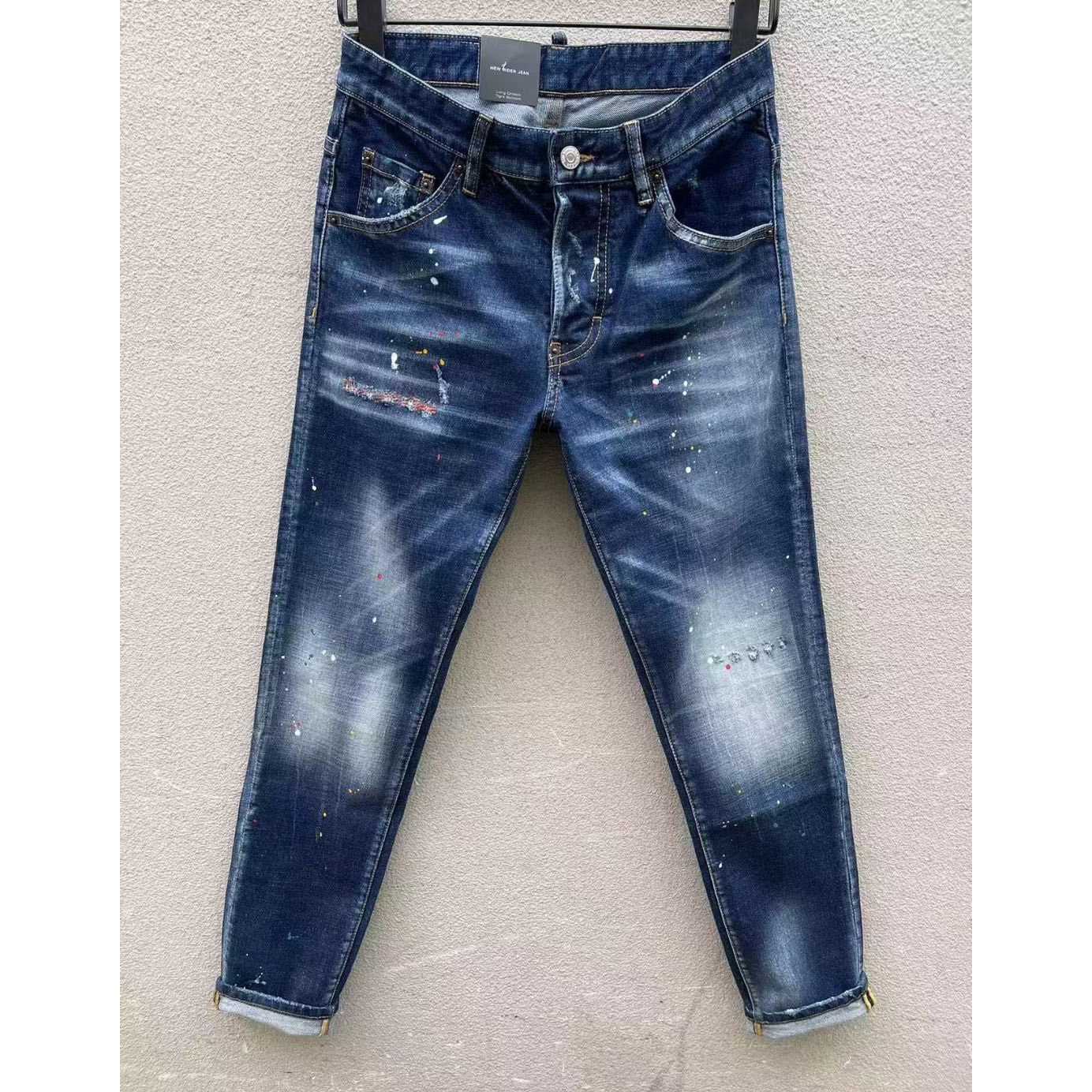 Dsquared2 Paint-splatter Slim-cut Jeans   DSQ111 - FashionPlug