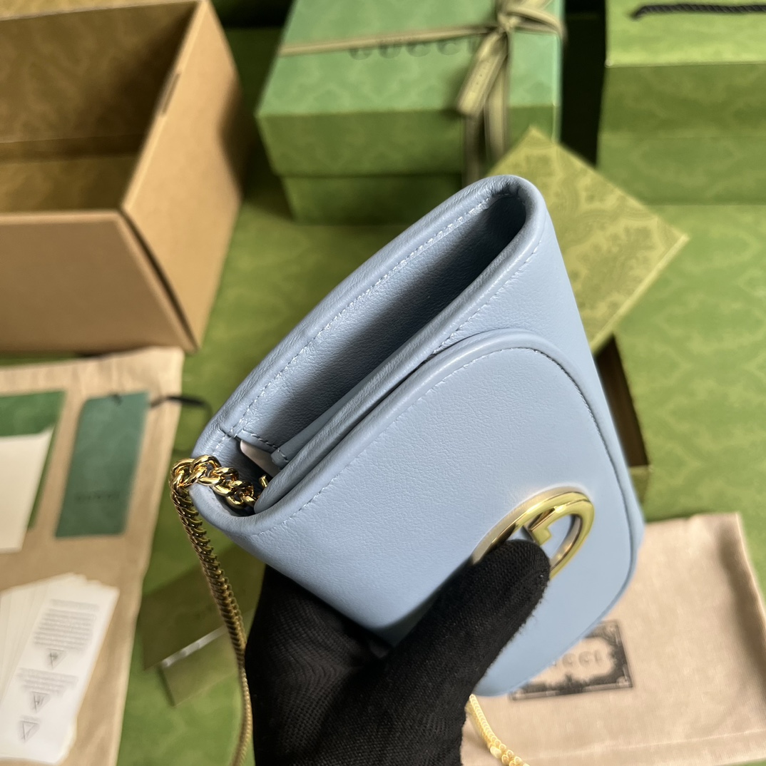 Gucci Blondie Continental Chain Wallet(21x10.5cm) - FashionPlug
