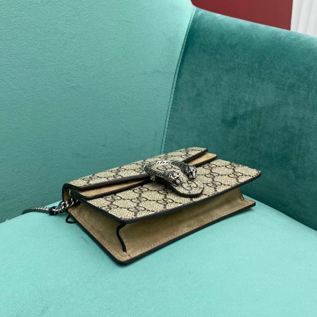 Gucci Dionysus GG Supreme Super Mini Bag(16.5-10-4cm)   476432 - FashionPlug