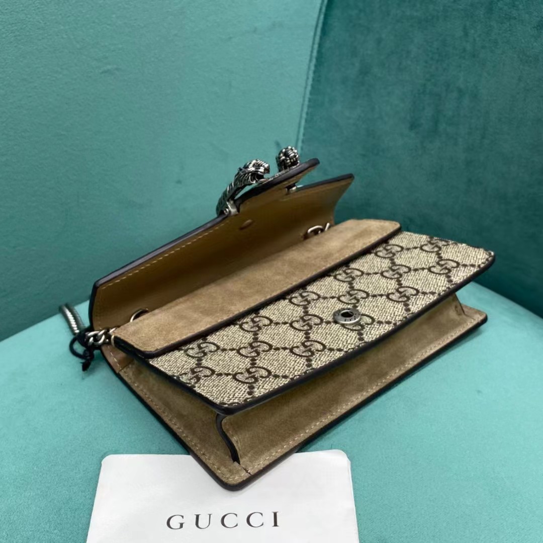 Gucci Dionysus GG Supreme Super Mini Bag(16.5-10-4cm)   476432 - FashionPlug
