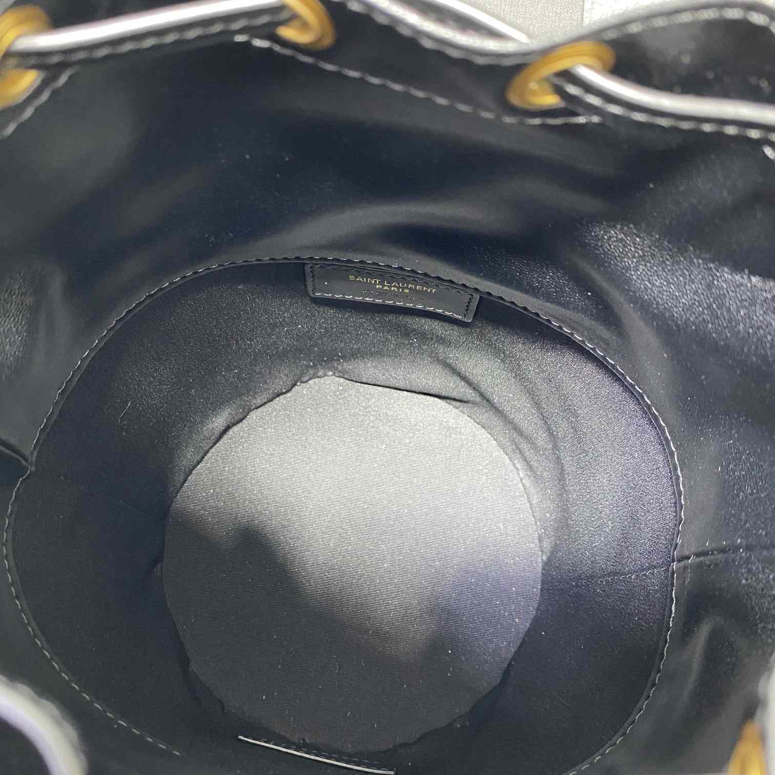Saint Laurent Crocodile-effect Embossed Bucket Bag(16x26x16cm) - FashionPlug