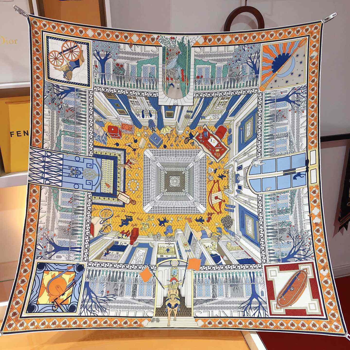 Hermes Objets De Curiosite Scarf 90 - FashionPlug