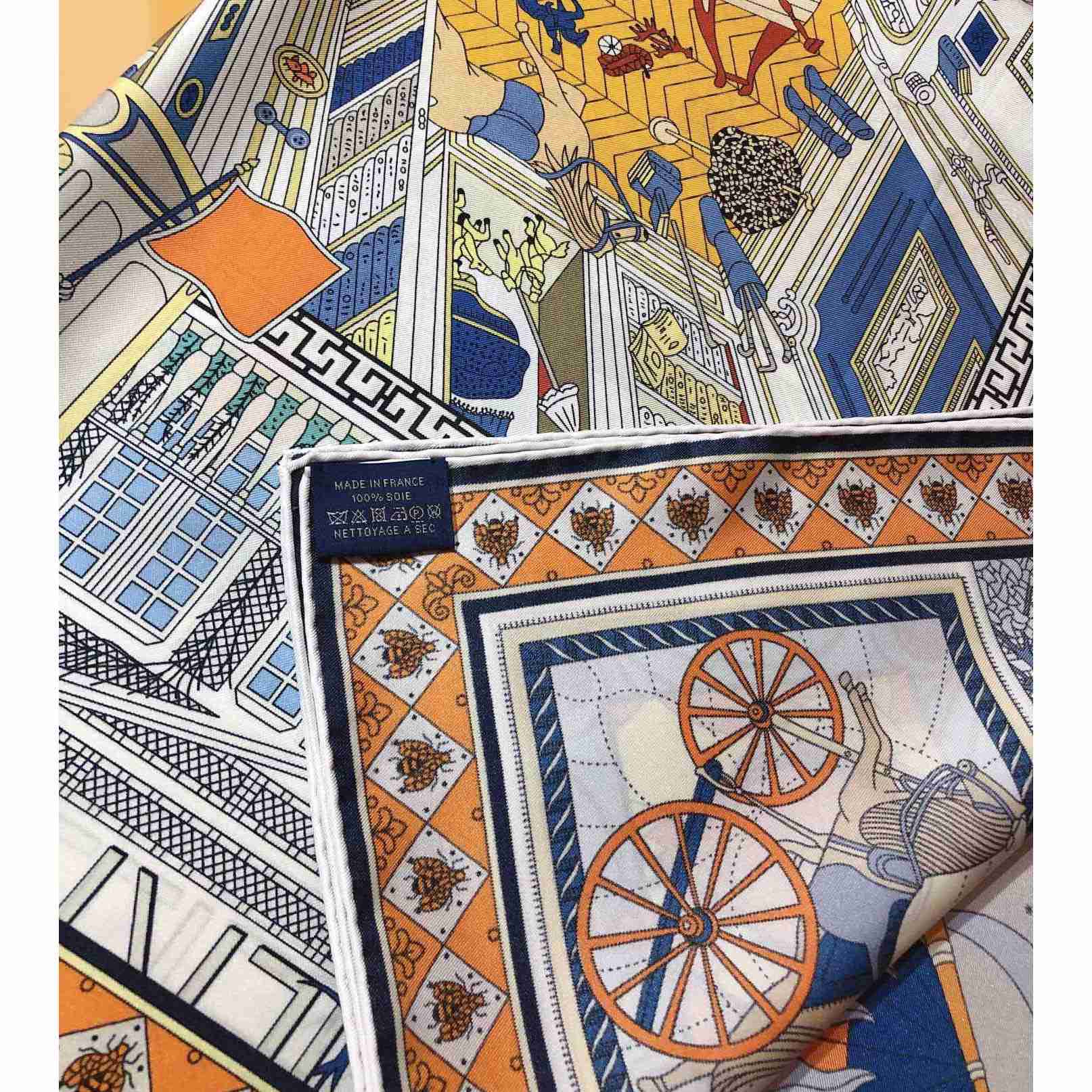 Hermes Objets De Curiosite Scarf 90 - FashionPlug