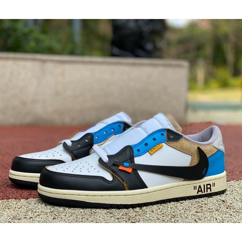  Air Jordan 1 x Off-white Low Sneaker    CZ0790-108 - FashionPlug