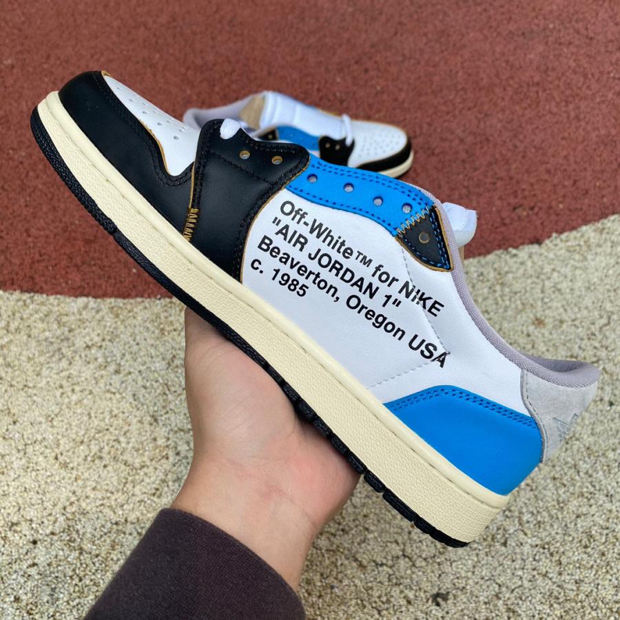  Air Jordan 1 x Off-white Low Sneaker    CZ0790-108 - FashionPlug