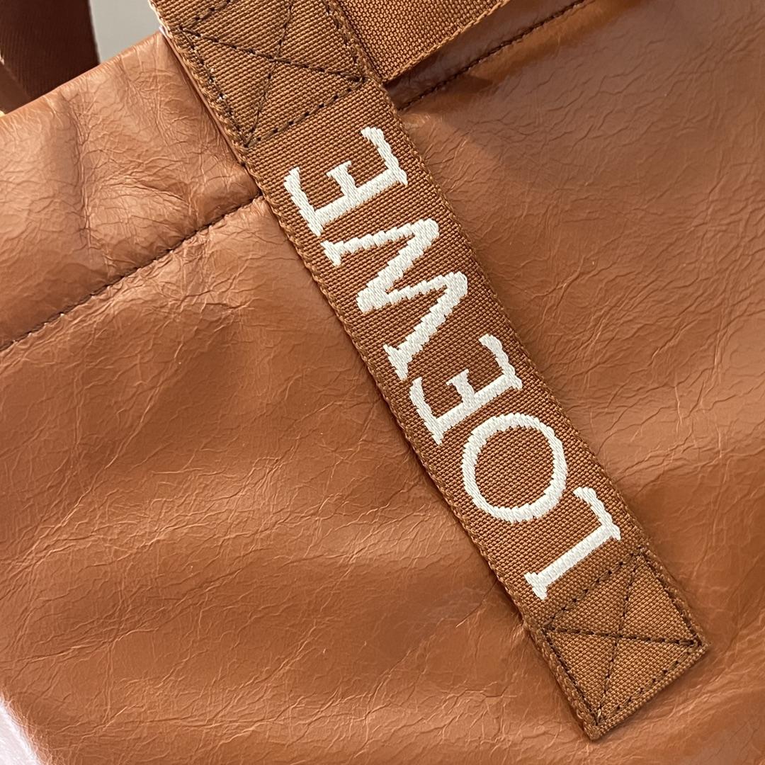Loewe Fold Shopper In Paper Calfskin - FashionPlug