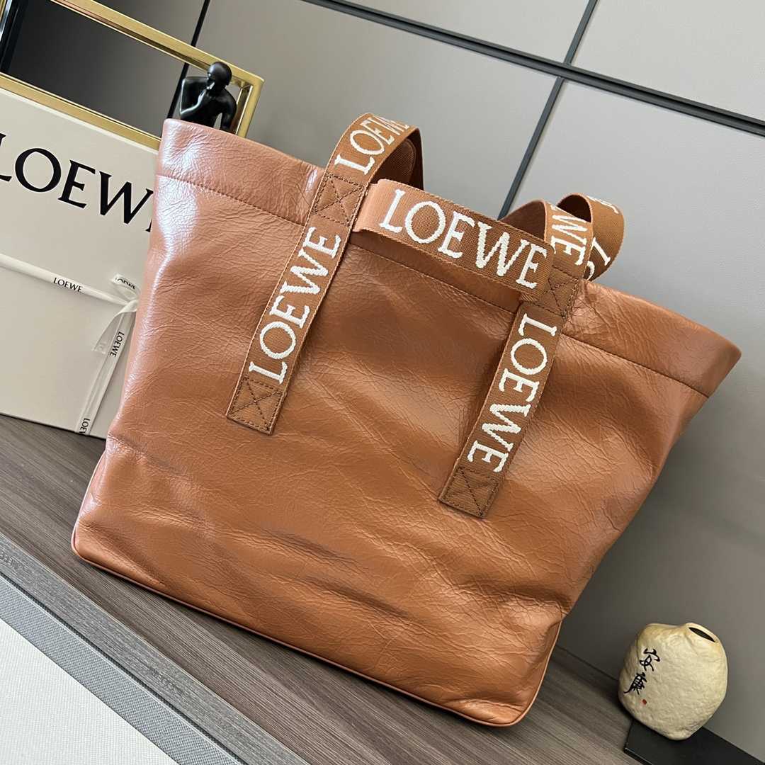 Loewe Fold Shopper In Paper Calfskin - FashionPlug