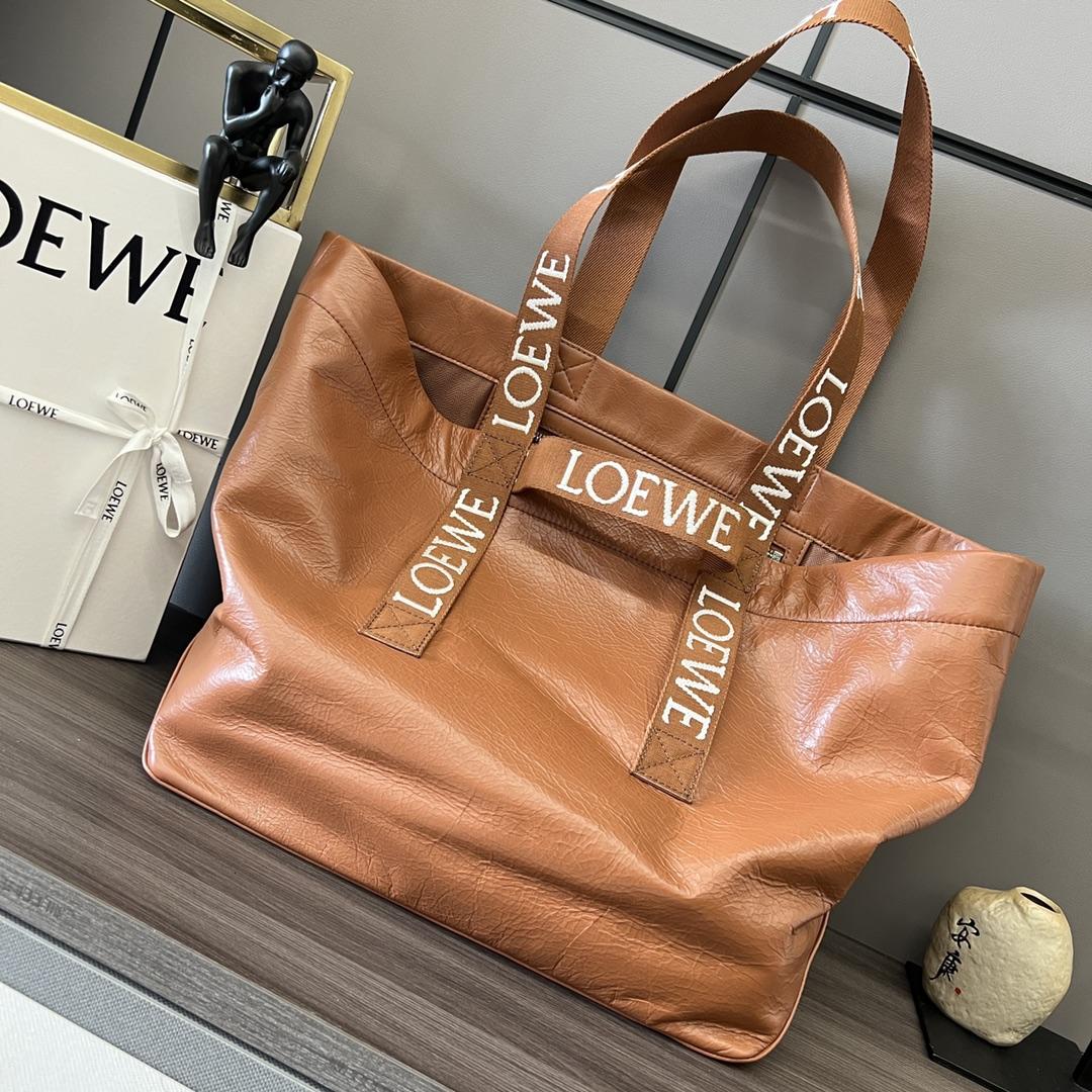 Loewe Fold Shopper In Paper Calfskin - FashionPlug