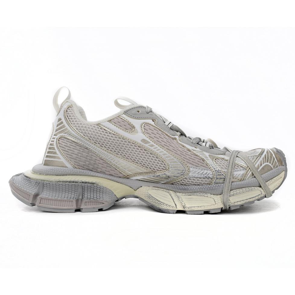 Balenciaga 3XL Sneaker In Light Beige Mesh And Polyurethane - FashionPlug