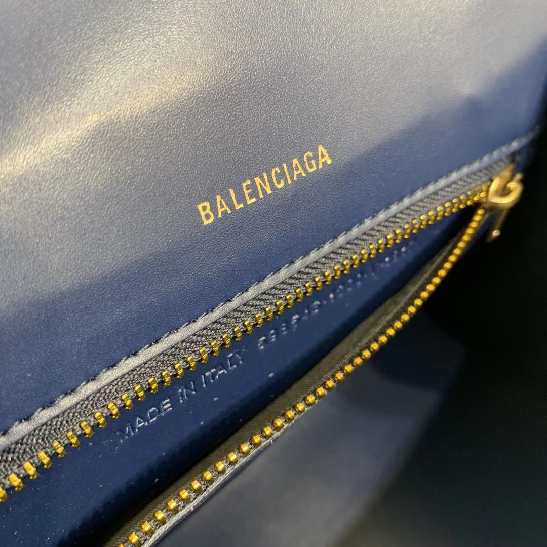 Balenciaga Small Hourglass Crocodile Effect Bag(23-15-10cm) - FashionPlug