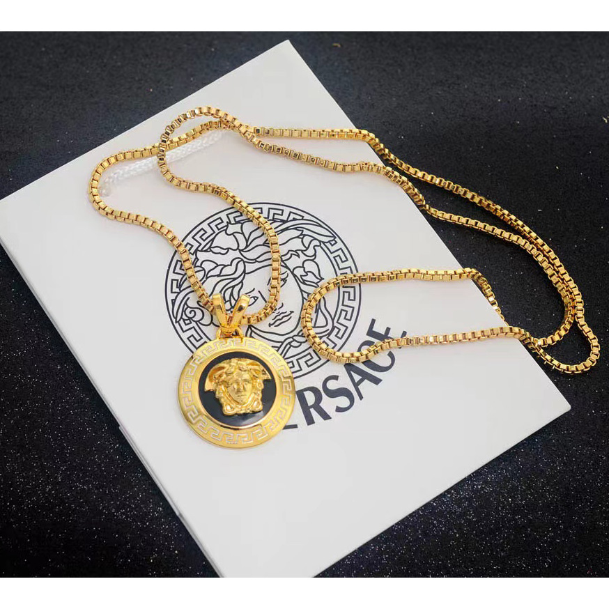 Versace Medusa Disc Pendant - FashionPlug