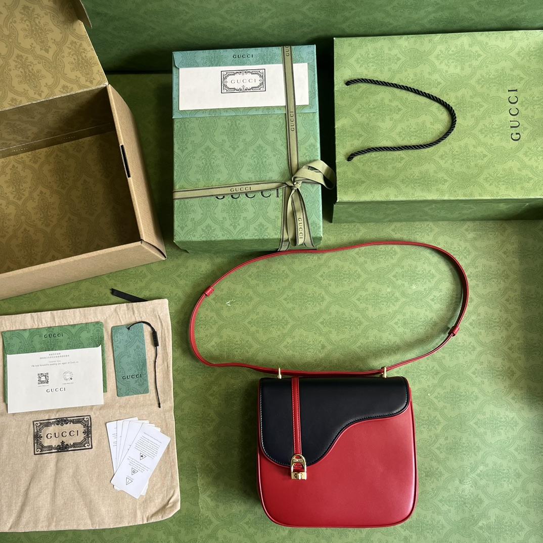 Gucci Equestrian Inspired Shoulder Bag(21-20-7cm)   - FashionPlug