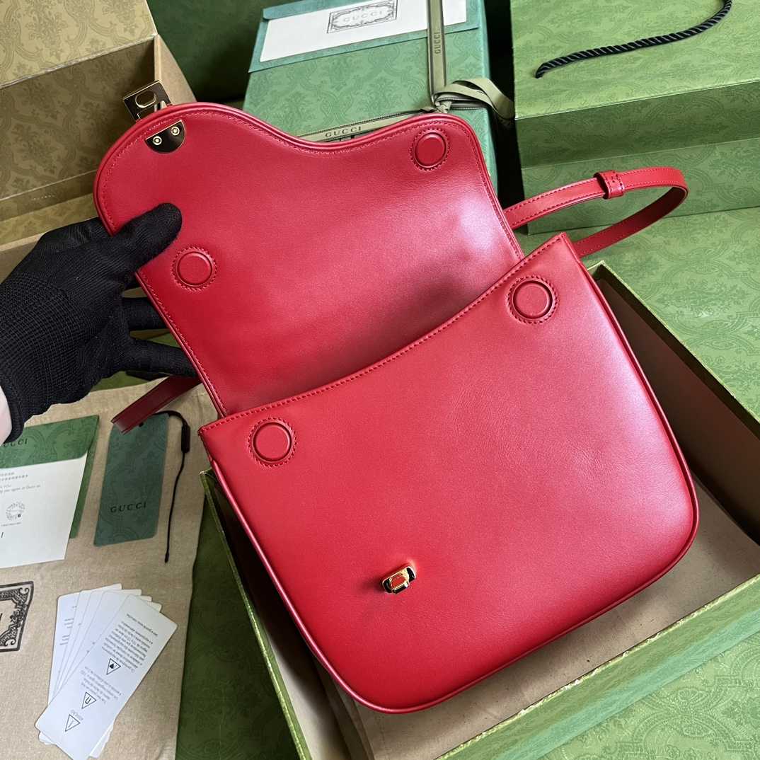 Gucci Equestrian Inspired Shoulder Bag(21-20-7cm)   - FashionPlug