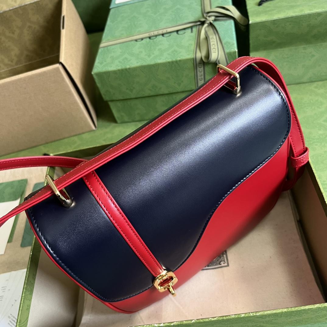 Gucci Equestrian Inspired Shoulder Bag(21-20-7cm)   - FashionPlug