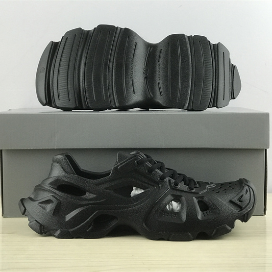 Balenciaga HD Lace-Up Sneaker In Black - FashionPlug