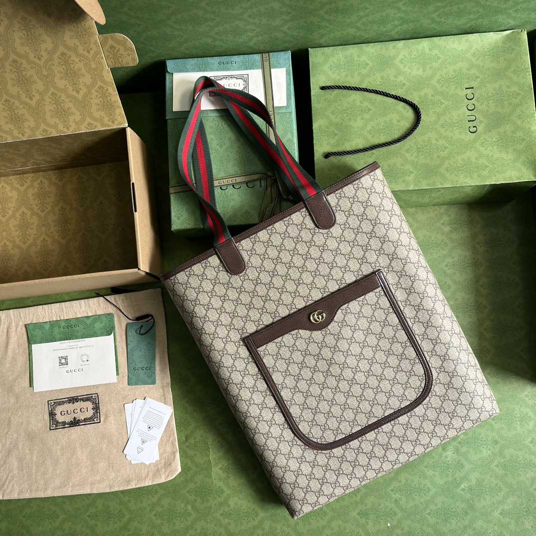 Gucci Ophidia GG Large Tote Bag - FashionPlug
