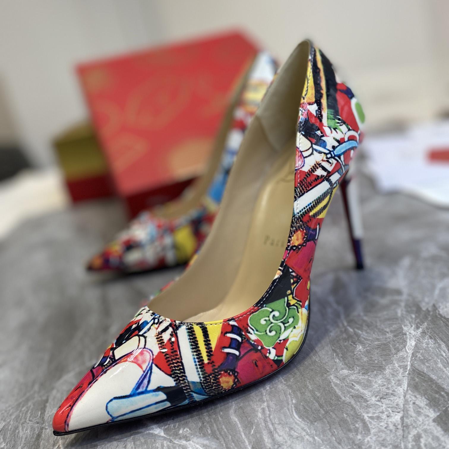 Christian Louboutin Pigalle Follies Print Pumps - FashionPlug