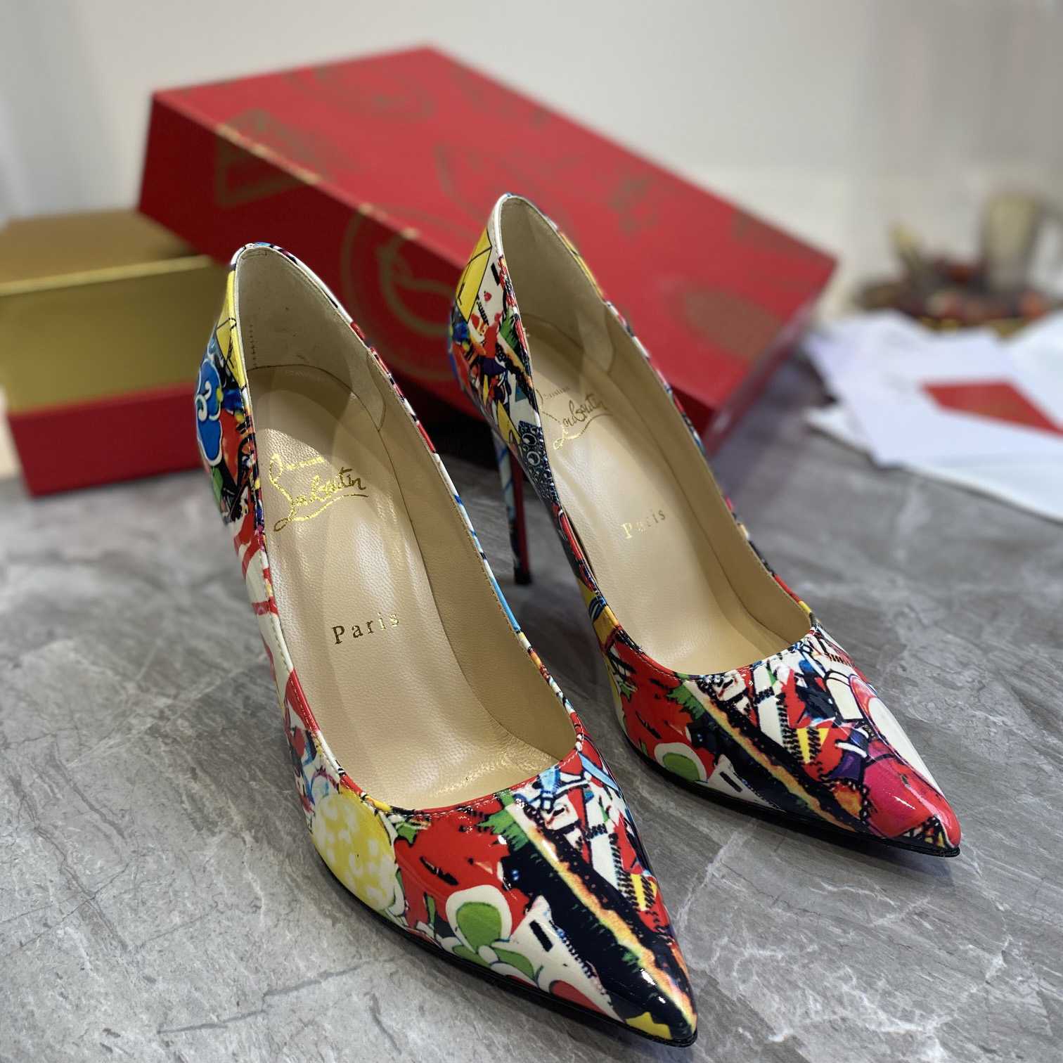 Christian Louboutin Pigalle Follies Print Pumps - FashionPlug