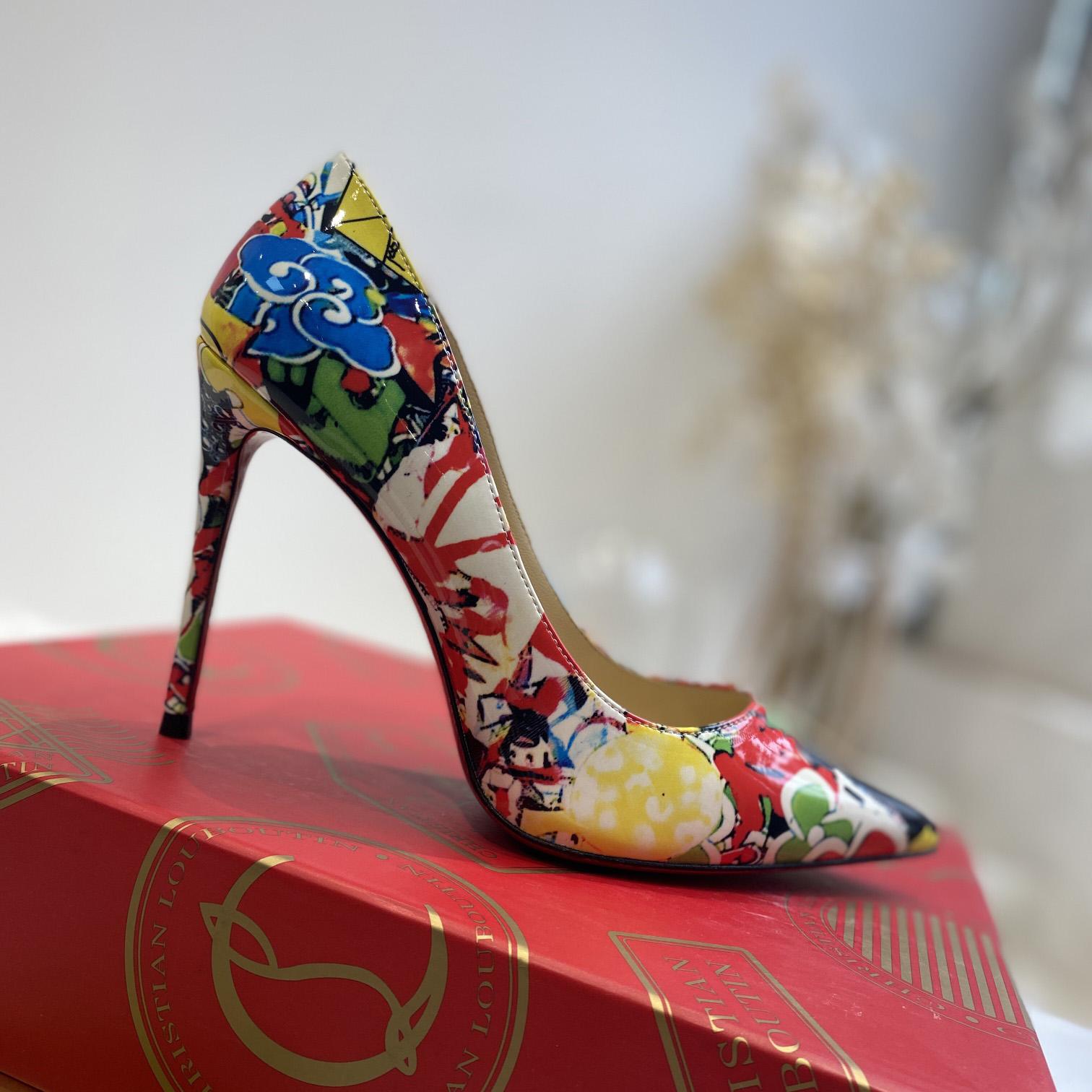 Christian Louboutin Pigalle Follies Print Pumps - FashionPlug