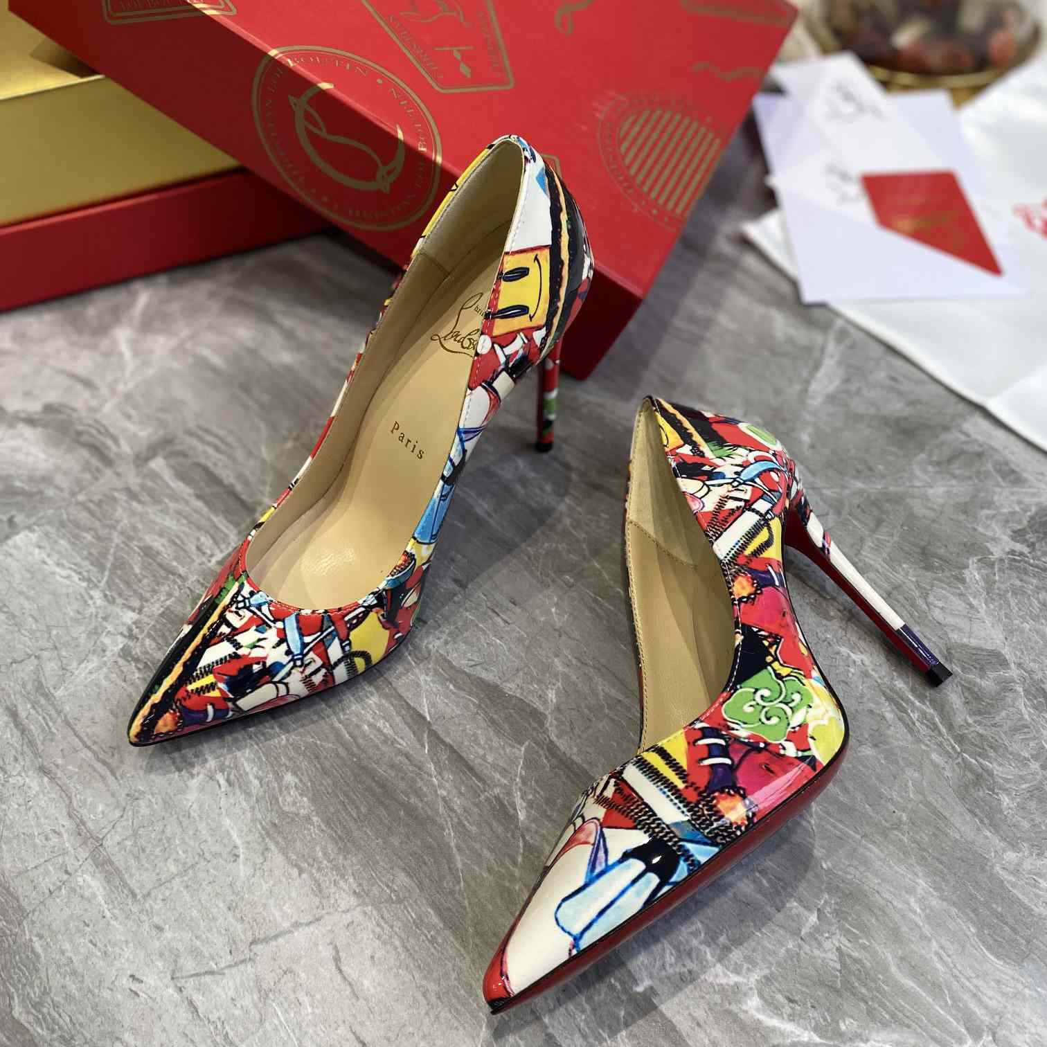 Christian Louboutin Pigalle Follies Print Pumps - FashionPlug
