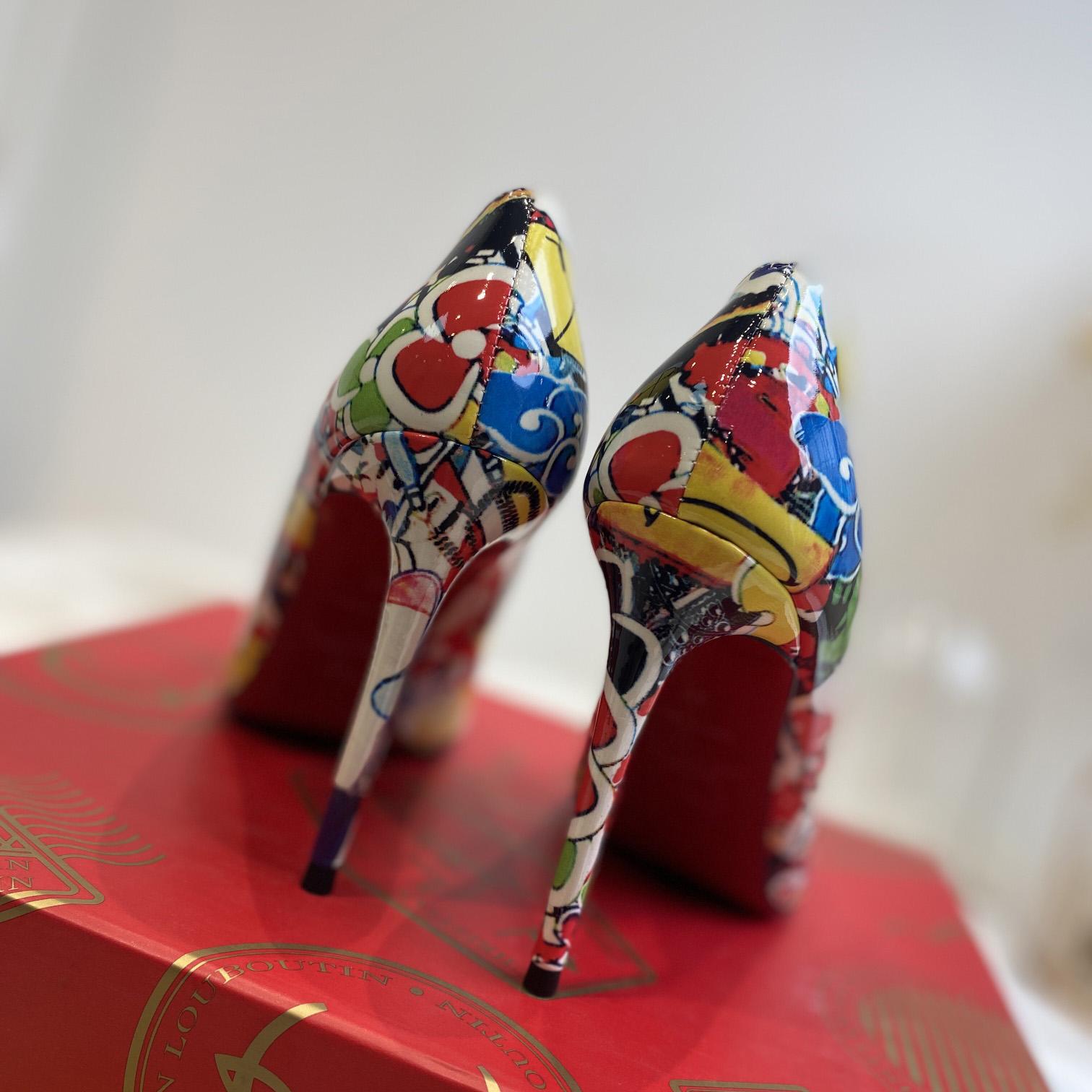 Christian Louboutin Pigalle Follies Print Pumps - FashionPlug