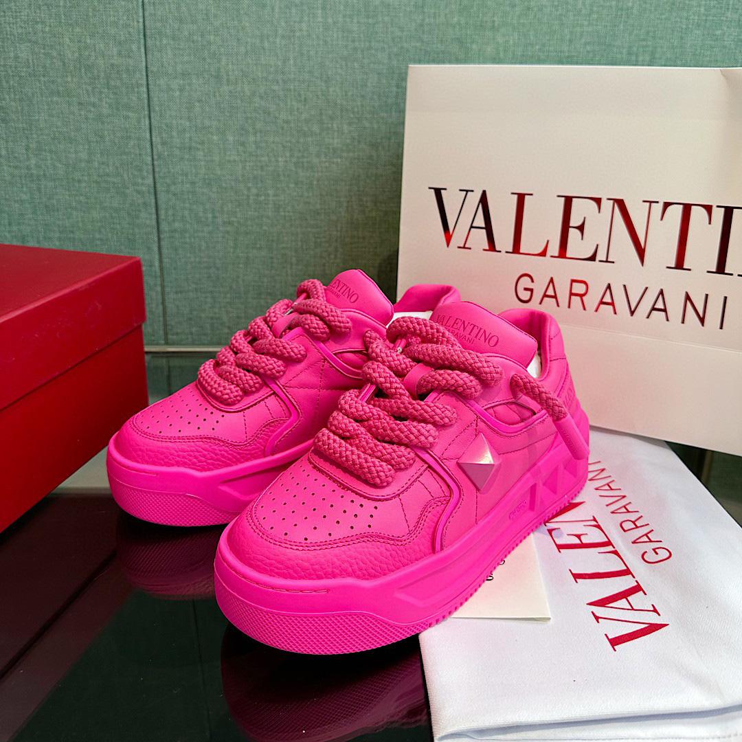 Valenti One Stud XL Nappa Leather Low-Top Sneaker - FashionPlug