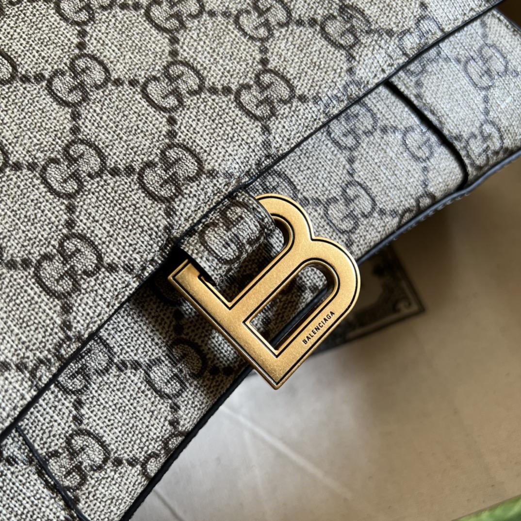 Gucci X Balenciaga The Hacker Project Small Hourglass Bag(22.5-14.5-10cm) - FashionPlug