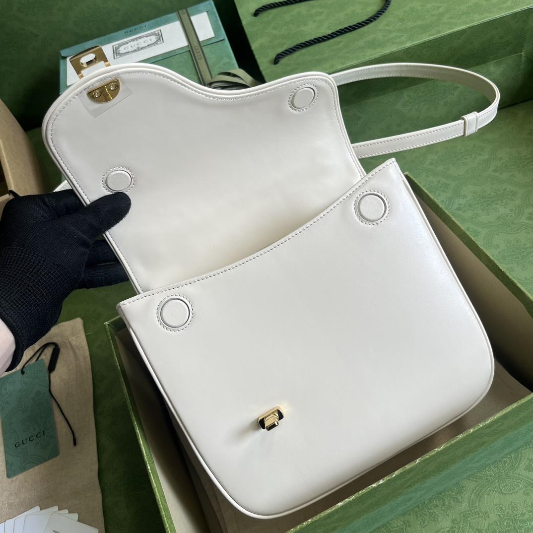 Gucci Equestrian Inspired Shoulder Bag(21-20-7cm)   - FashionPlug