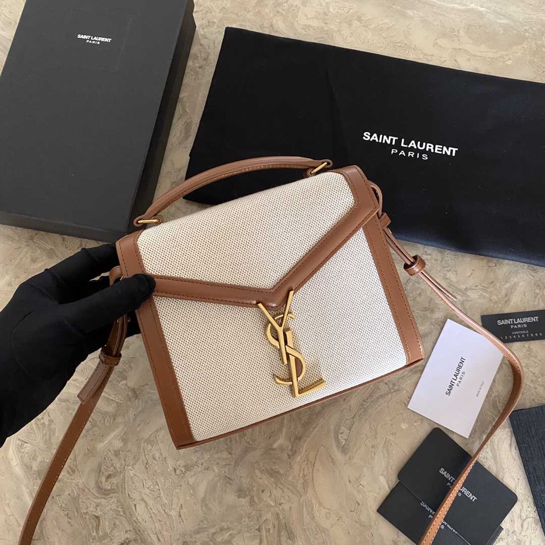 Saint Laurent Cassandra Mini Top Handle Bag  - FashionPlug