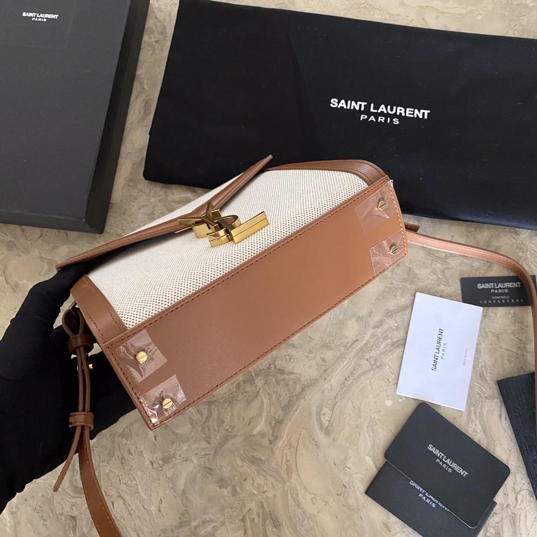 Saint Laurent Cassandra Mini Top Handle Bag  - FashionPlug