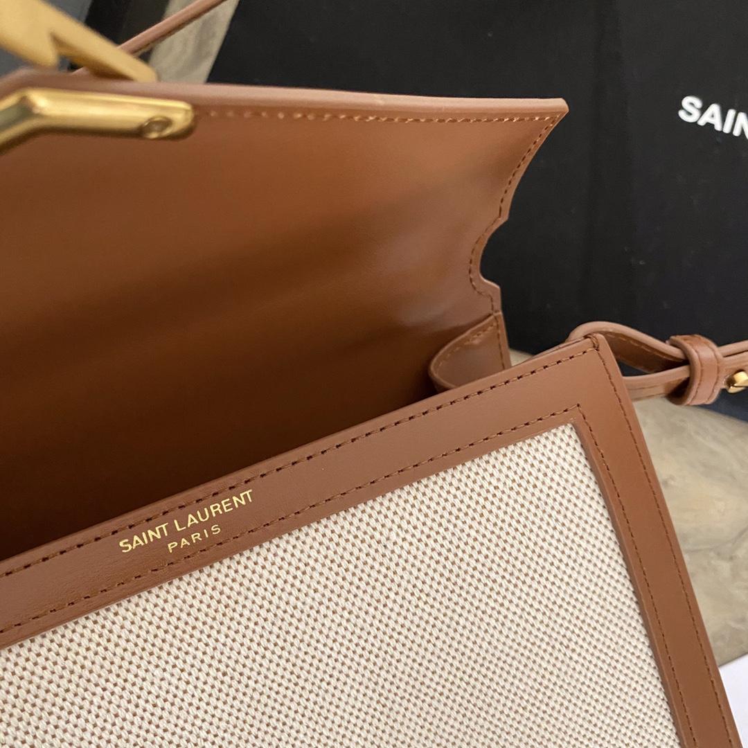 Saint Laurent Cassandra Mini Top Handle Bag  - FashionPlug