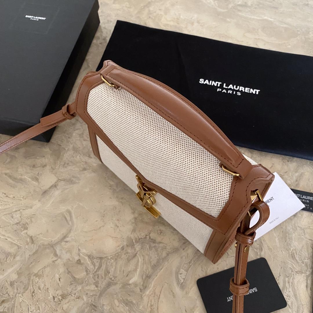 Saint Laurent Cassandra Mini Top Handle Bag  - FashionPlug
