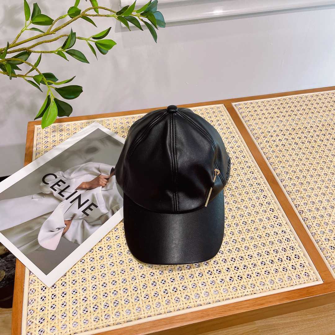 Louis Vuitton LV Pin Leather Cap    - FashionPlug