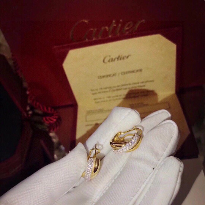 Cartier Trinity Earrings - FashionPlug