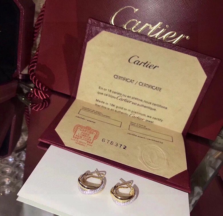 Cartier Trinity Earrings - FashionPlug