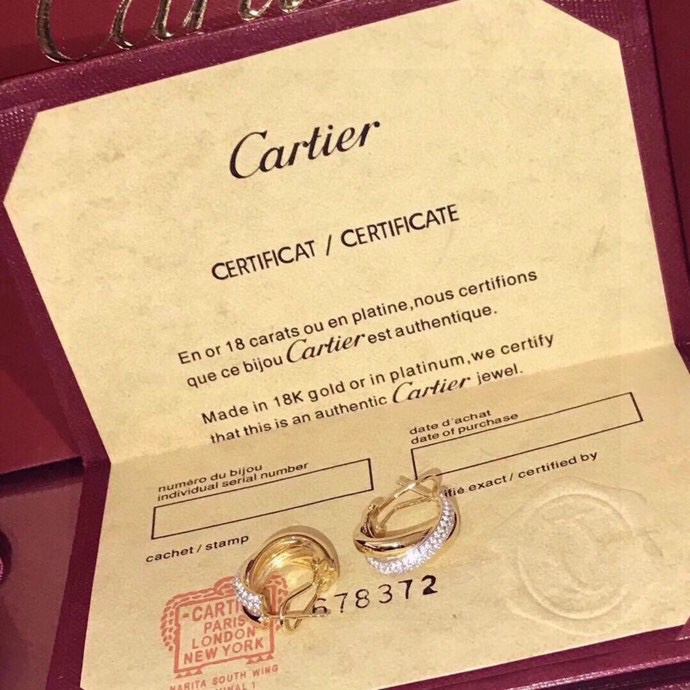 Cartier Trinity Earrings - FashionPlug