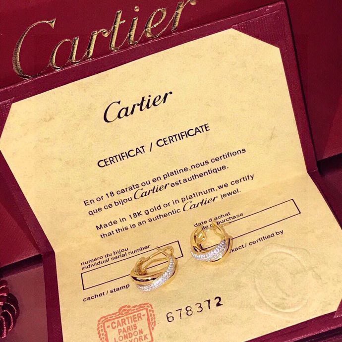 Cartier Trinity Earrings - FashionPlug