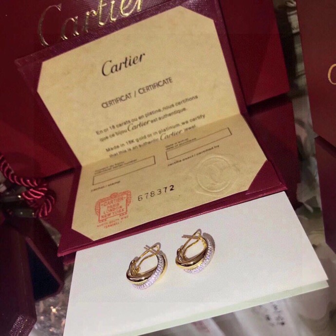 Cartier Trinity Earrings - FashionPlug