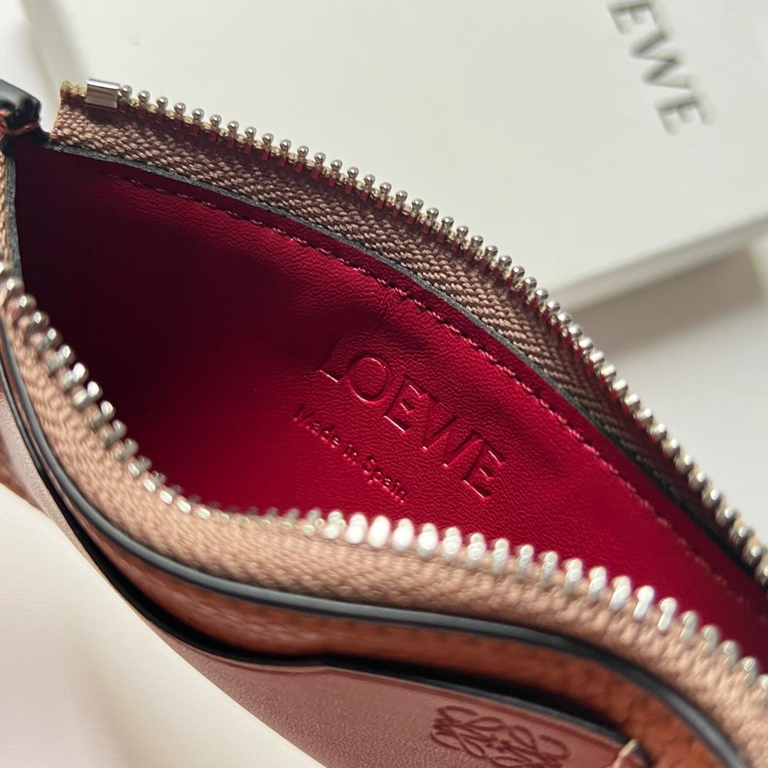 Loewe Coin Cardholder In Soft Grained Calfskin - FashionPlug