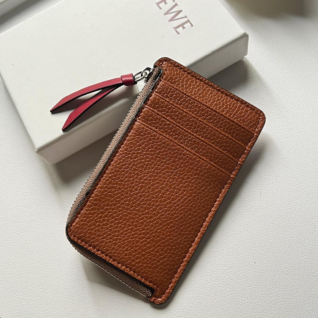Loewe Coin Cardholder In Soft Grained Calfskin - FashionPlug