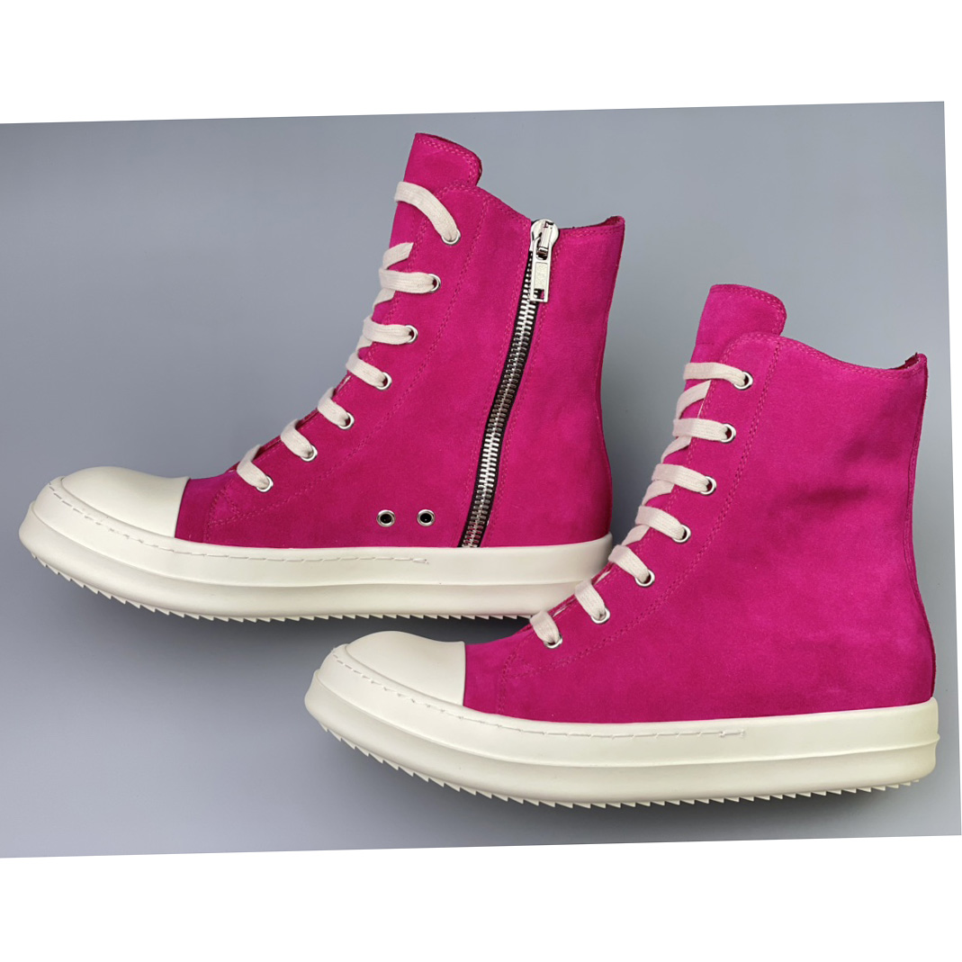 Rick Owens Strobe High-Top Sneakers - FashionPlug